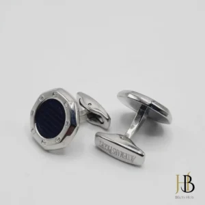 Elegant Silver Black Cufflinks for Men