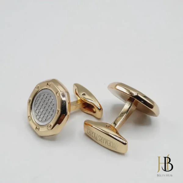 Girona Golden Formal Cufflinks