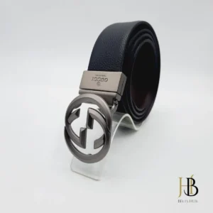 Quality Mens Belt Double G Grey Buckle