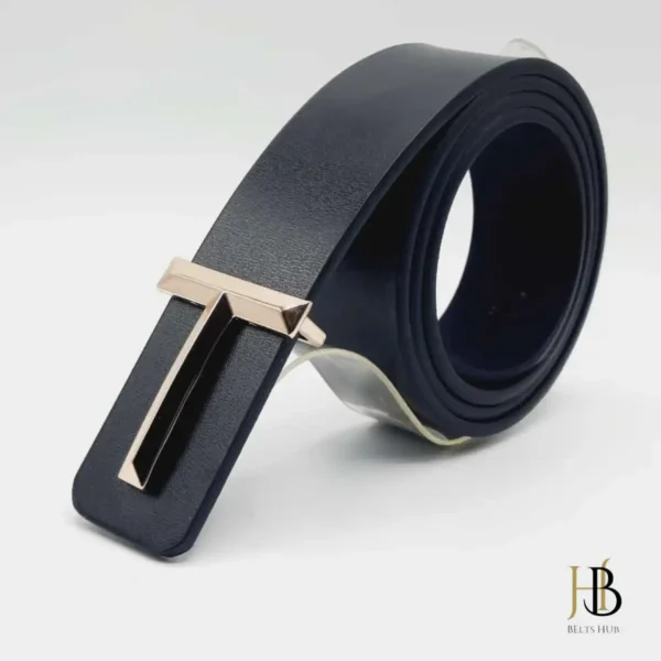 Leather Belt Tee Hee Dark Buckle