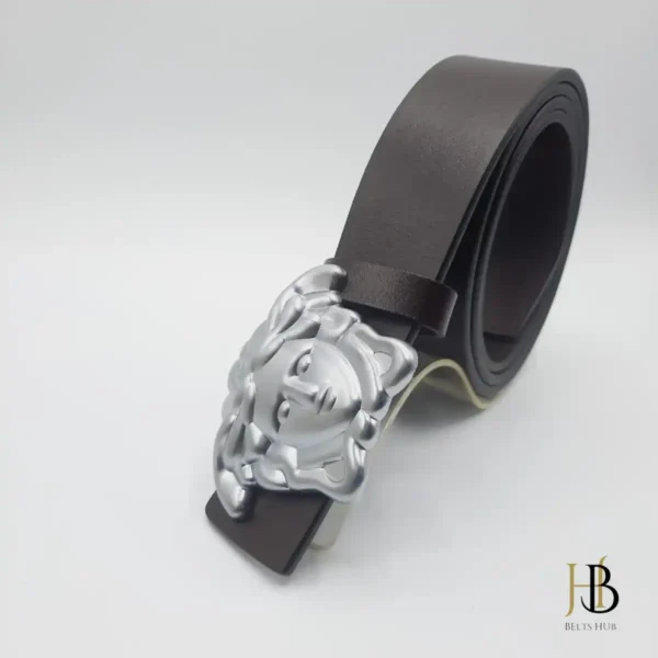 3D Elegant Buckle Dark Brown Belt