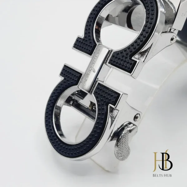 3D Elegant Buckle Black Belt - Image 2