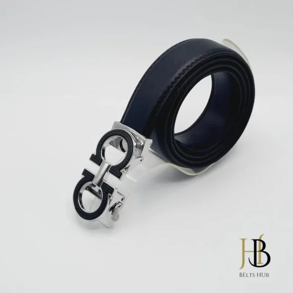 3D Elegant Buckle Black Belt