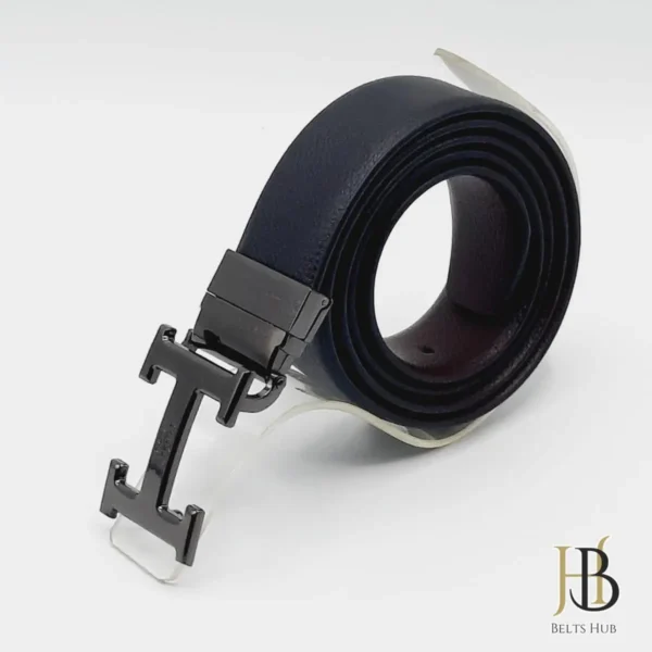 Branded Mens Belt in Black - Image 2