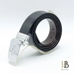 Casual Mens Belt Silver Buckle