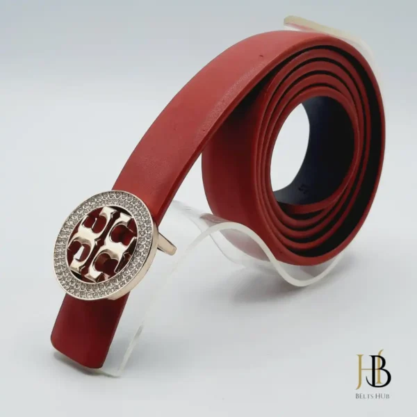 Red Brand Belt Elegant Buckle