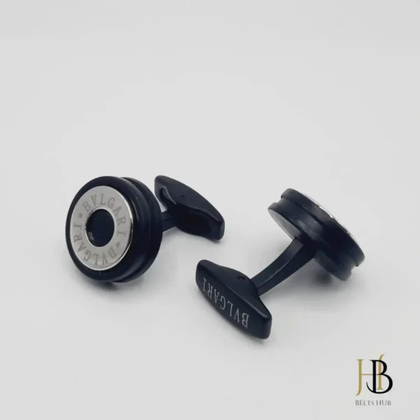 Bulg Rome Black Cufflinks