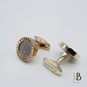 Gold and Silver Cufflinks