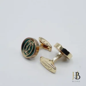 Green and Gold Cufflinks