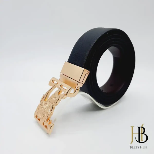 Berry Golden Buckle Belt