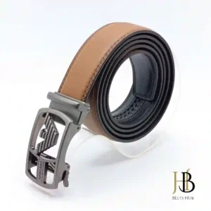 Brown Leather Belt Sophisticated Buckle
