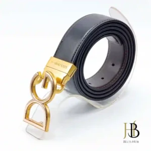 Quality Mens Belt Golden Buckle