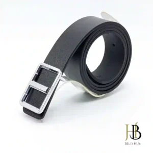 Elegant Office Belt in Silver Buckle