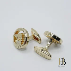 elegant golden cufflinks