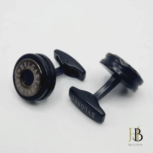 Bulg Rome Black n Chromium Cufflinks