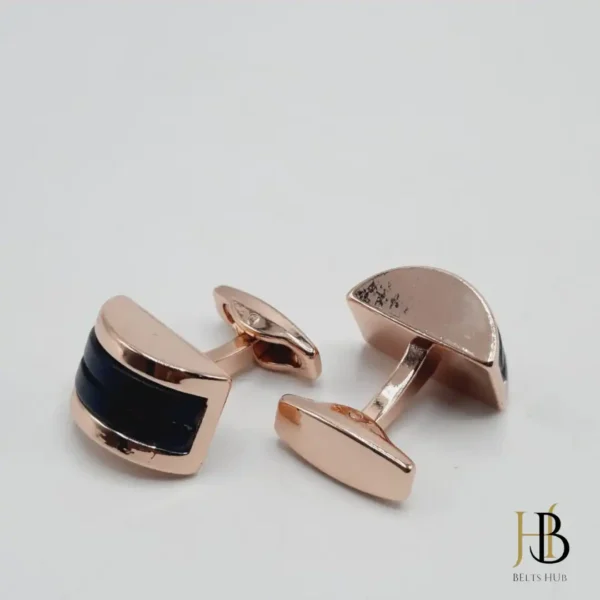 Cufflinks and Studs in Rose Gold