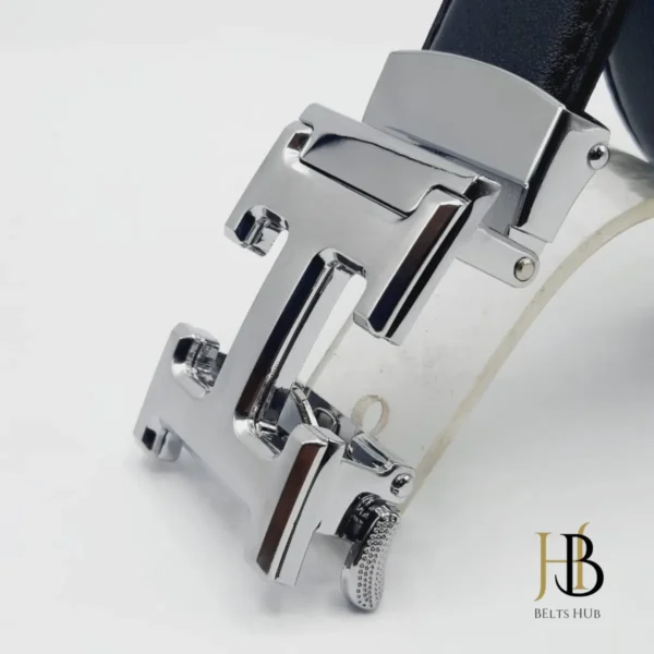 H Silver Ermes Autolock Hollowed Buckle - Image 2