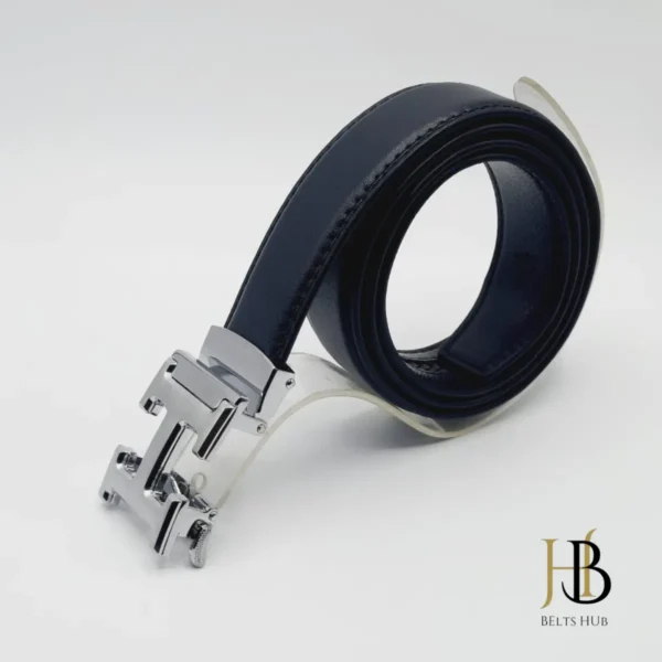 H Silver Ermes Autolock Hollowed Buckle