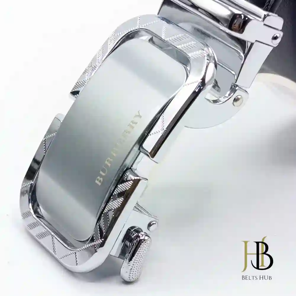 Casual Belt Silver Brand Buckle - Image 2