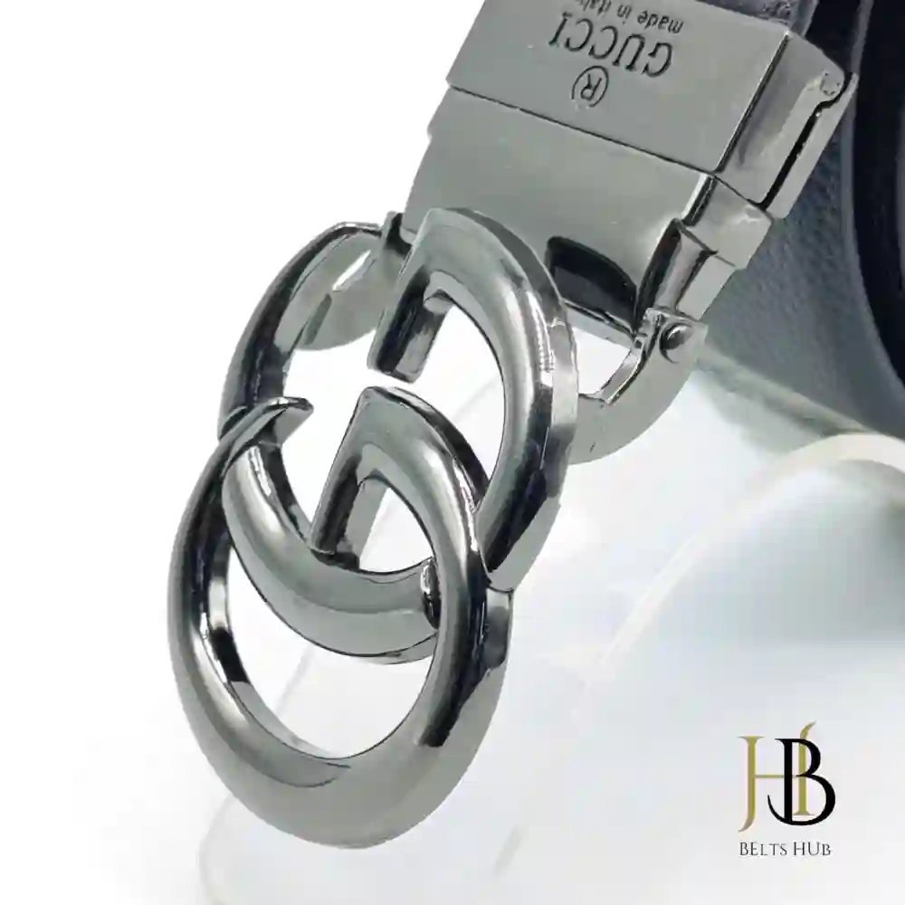 Casual Belt G Black Leather Belt - Image 2