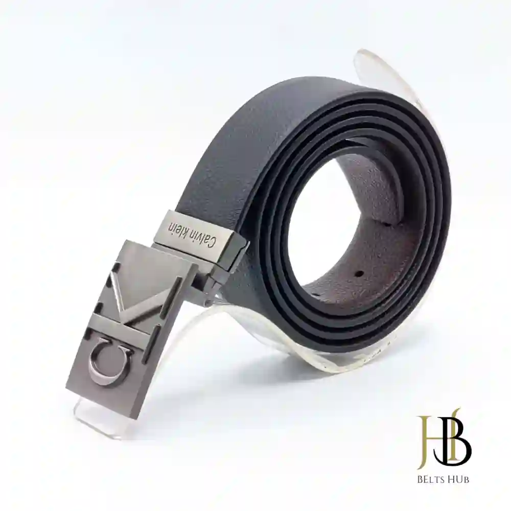 Leather Belt c and K Buckle