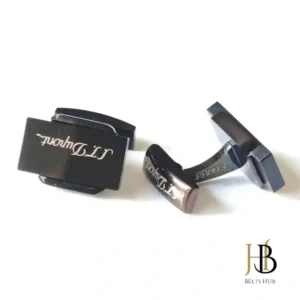 #0000FF Black Cufflink for Men