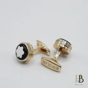 #000000 Gold Cufflink for Men