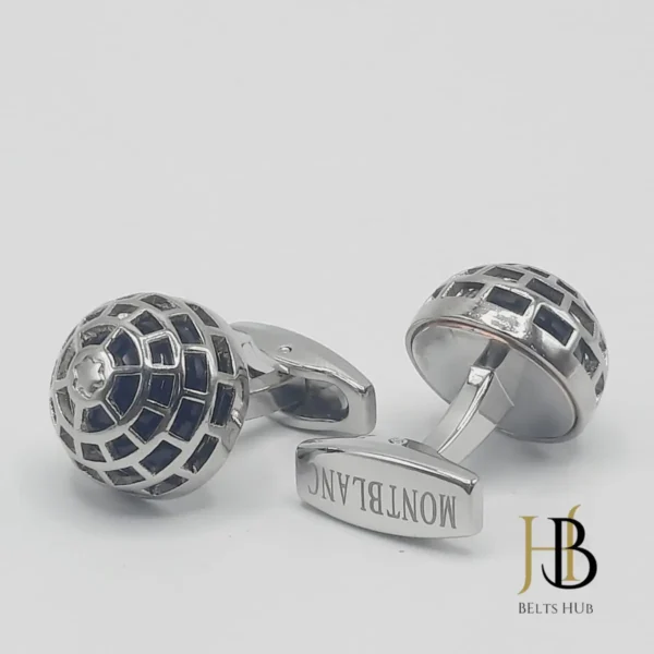 Elegant Silver Tuxedo Studs
