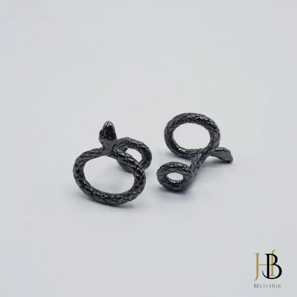 Classic Swirl Black Cufflinks