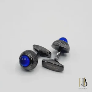 #0000FF Black Cufflink for Men