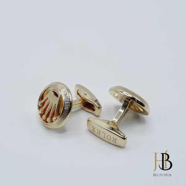 #000000 Gold Cufflink for Men
