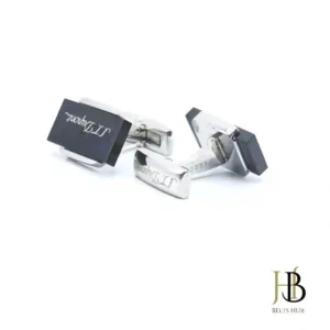 #0000FF Silver Cufflink for Men