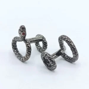 Classic Swirl Black Cufflinks