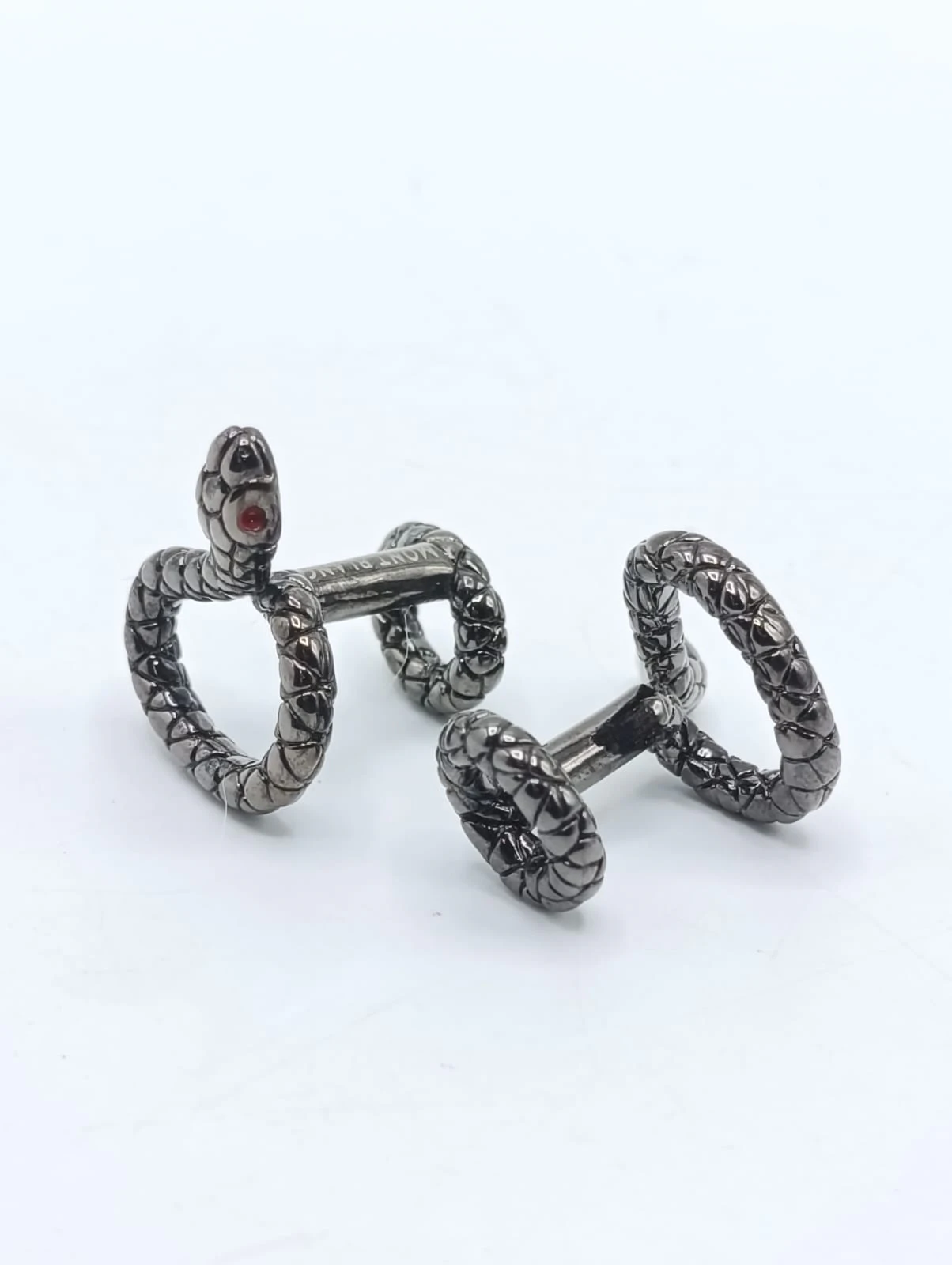 Classic Swirl Black Cufflinks