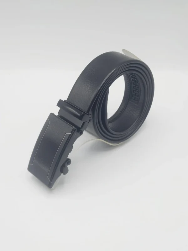 Full Black Elegant Buckle leather Belt