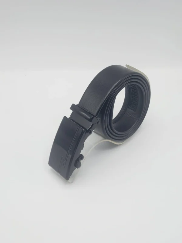 Premium Black Leather Belt for Formal Wear