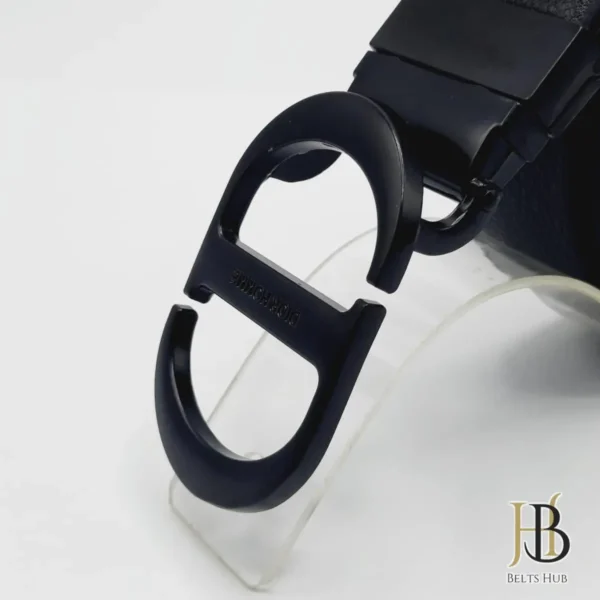 All-Occasion Black Leather Belt for Men - Image 2