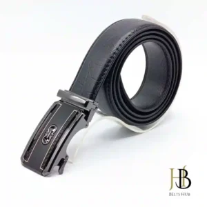 Classic Black Buckle Leather Belt