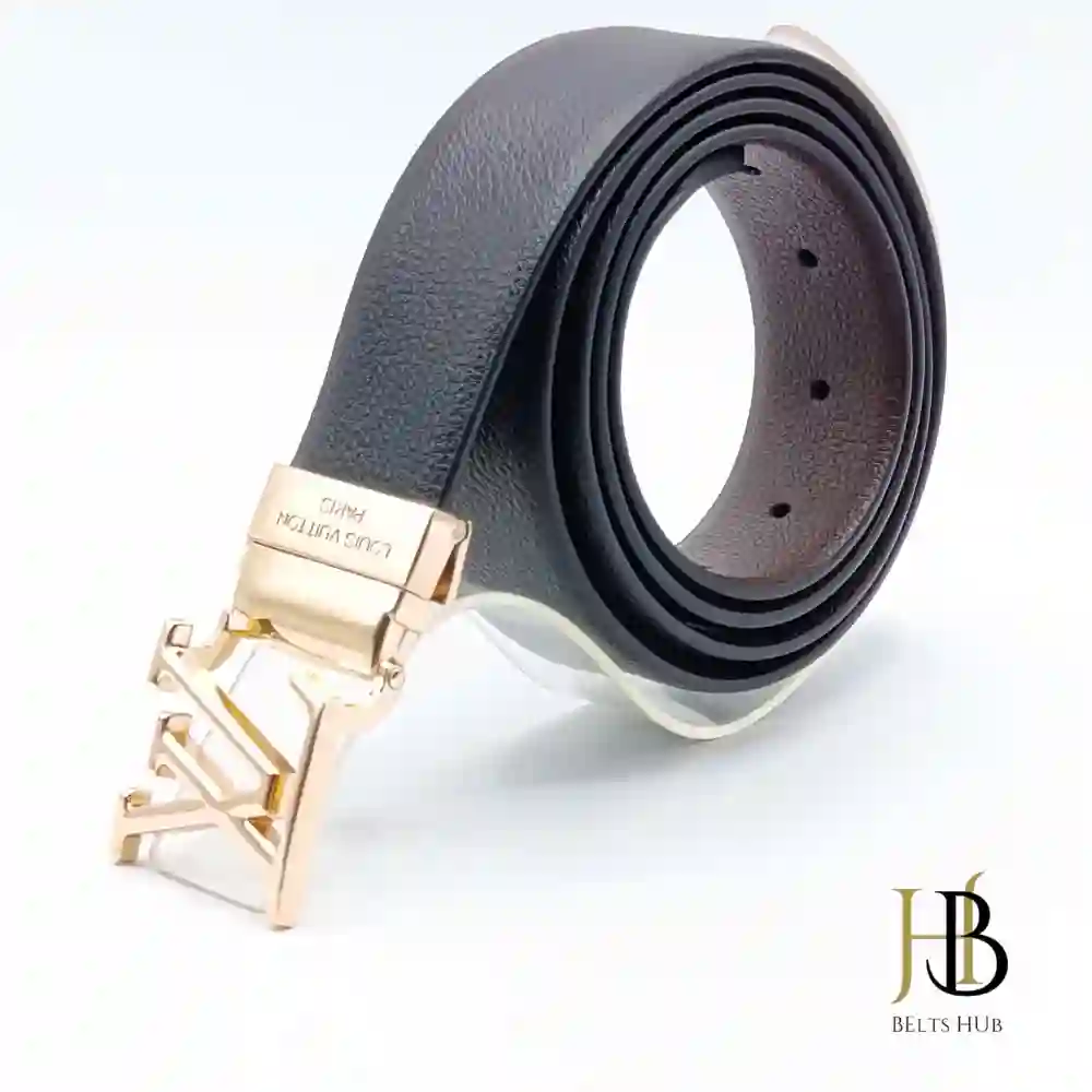 Stylish Black Leather Belt for Everyday Wear