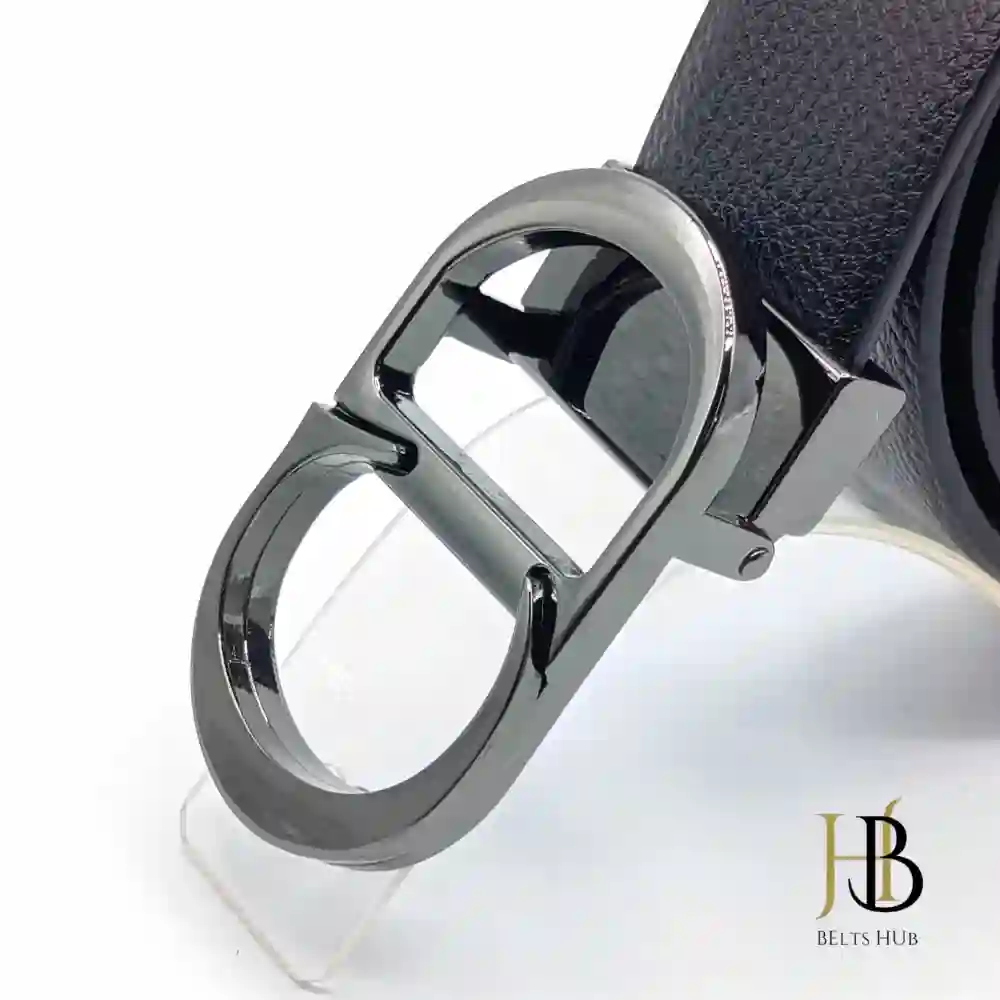All-Occasion Black Leather Belt for Men - Image 2
