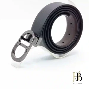 All-Occasion Black Leather Belt for Men