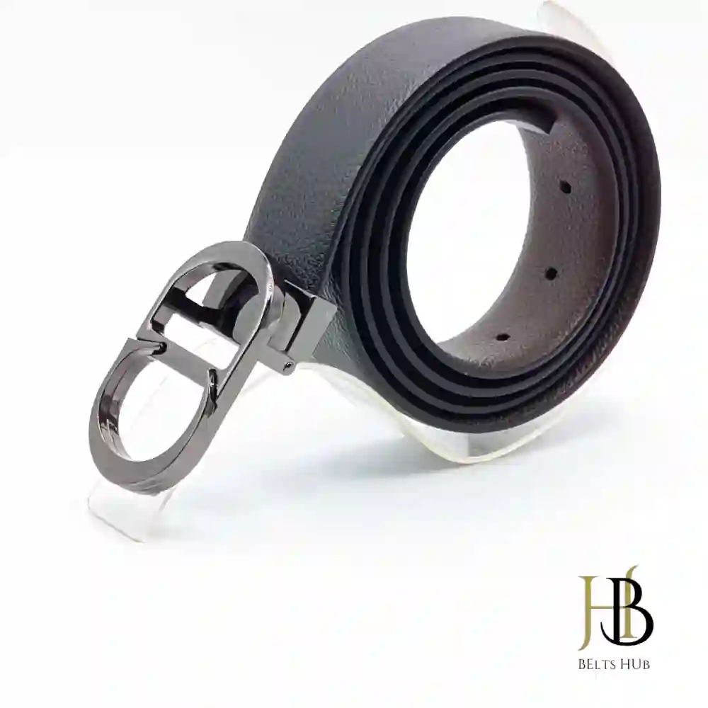 All-Occasion Black Leather Belt for Men
