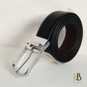 Gucci Black Belt Silver Buckle