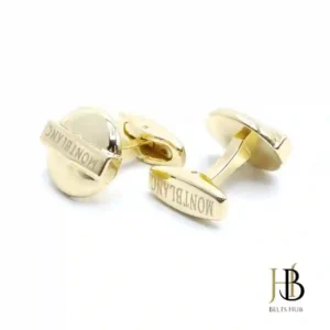 spiral golden cufflinks