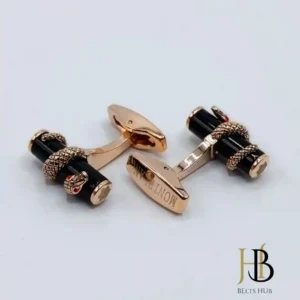 Black and Gold Regal Cufflinks