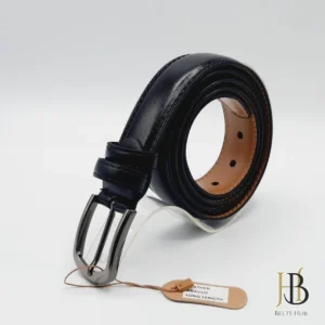 100% Original Leather Belt in Black
