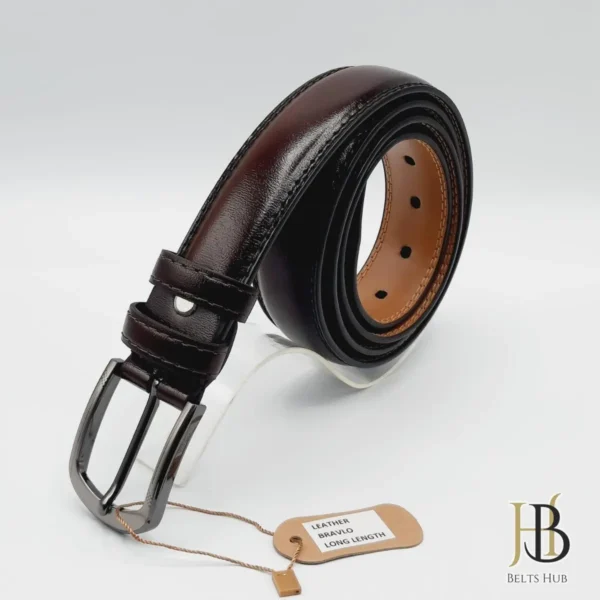 100% Original Leather Belt in Mahagony