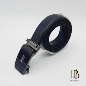 Black Autolock Buckle Leather Belt