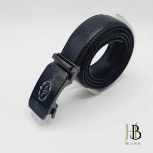Black Autolock Elegant Buckle Leather Belt