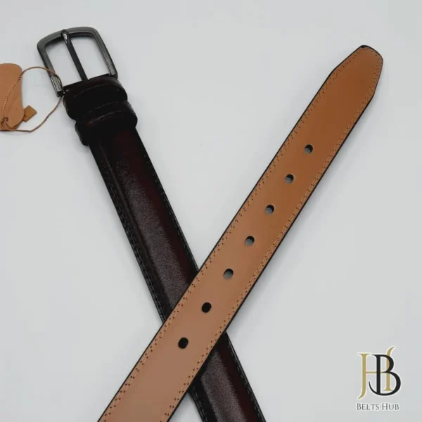 100% Original Leather Belt in Mahagony - Image 2